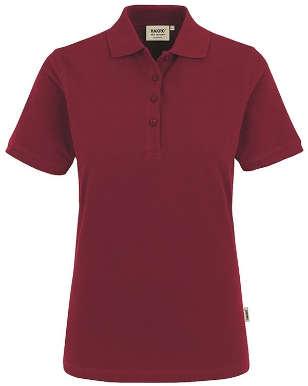 Damen Poloshirt Classic 110, weinrot, Gr. L 