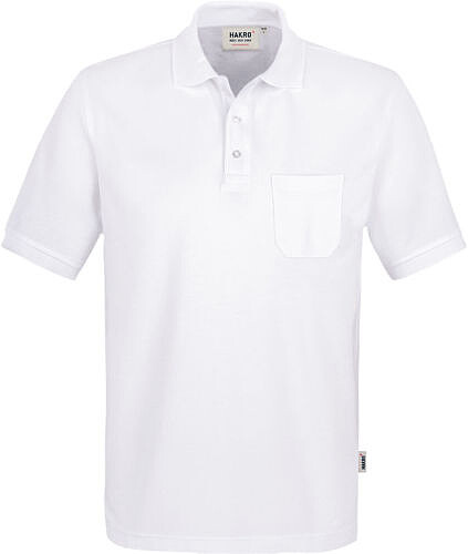 Pocket-Poloshirt Mikralinar® 812, weiß, Gr. 4XL 