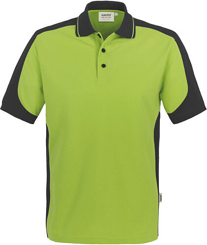 Poloshirt Contrast Mikralinar® 839, kiwi/anthrazit, Gr. 4XL 