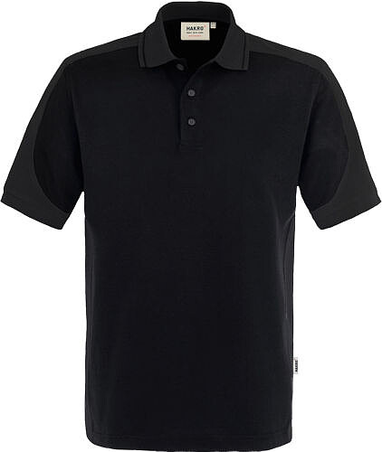 Poloshirt Contrast Mikralinar® 839, schwarz/anthrazit, Gr. 5XL 