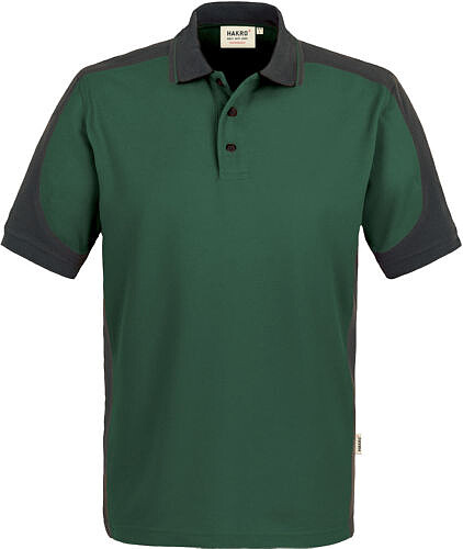 Poloshirt Contrast Mikralinar® 839, tanne/anthrazit, Gr. 6XL 