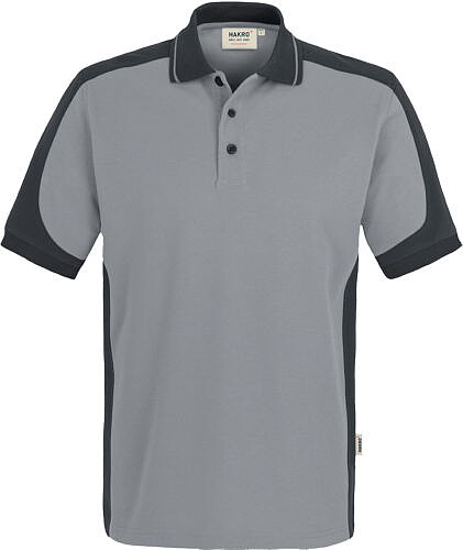 Poloshirt Contrast Mikralinar® 839, titan/anthrazit, Gr. 5XL 