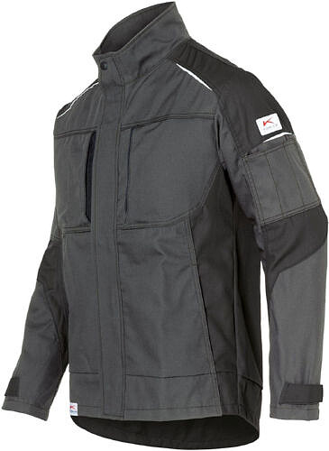 KÜBLER ACTIVIQ cotton+ Jacke 1250, anthrazit/schwarz, Gr. M 