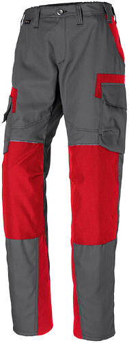 KÜBLER INNOVATIQ Damenhose 2530, anthrazit/mittelrot, Gr. 38 