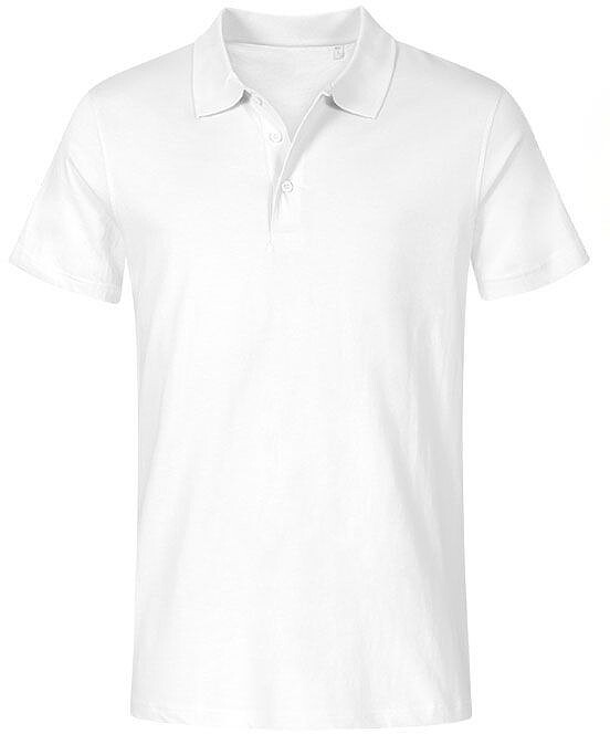 Men's Jersey Polo-Shirt, white, Gr. L 