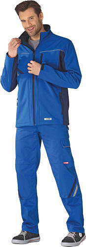 Highline Softshelljacke 2380, kornblau/marine/zink, Gr. XS 