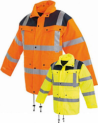 Warnschutz-Parka 3-2447WX, warngelb/blau, Gr. L 