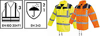 Warnschutz-Parka 3-2447WX, warngelb/blau, Gr. M 